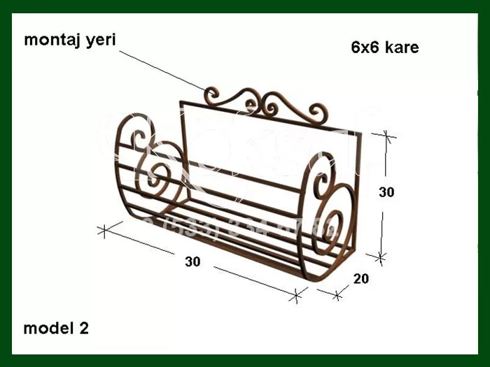 Ferforje Çiçeklikler 39