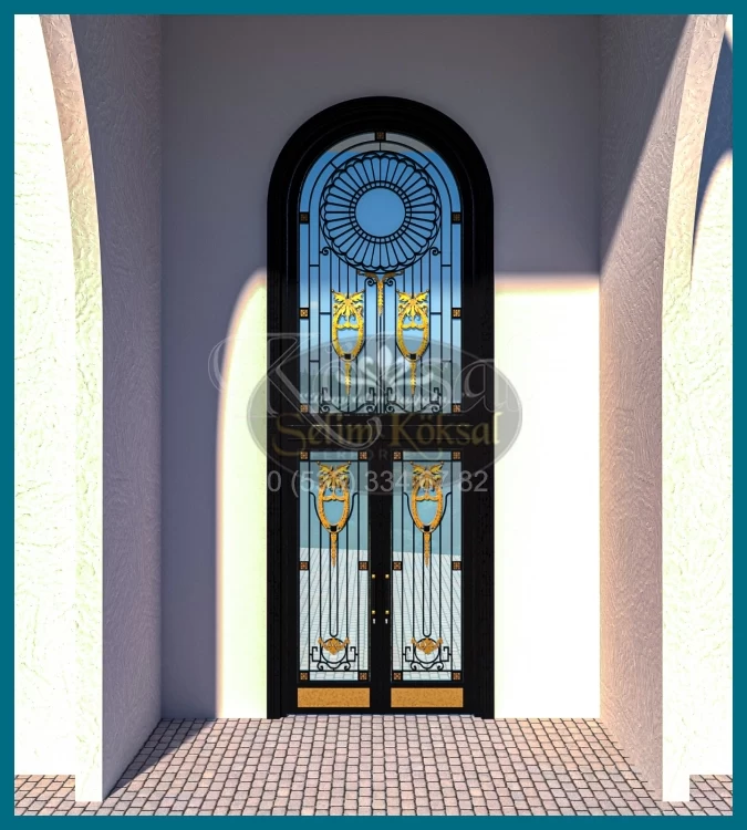 Demir Cam Kaplama Villa Kapıları - Villa Kapıları