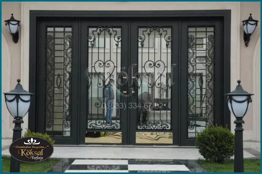 Demir Villa Giriş Kapıları - Villa Kapısı Modelleri
