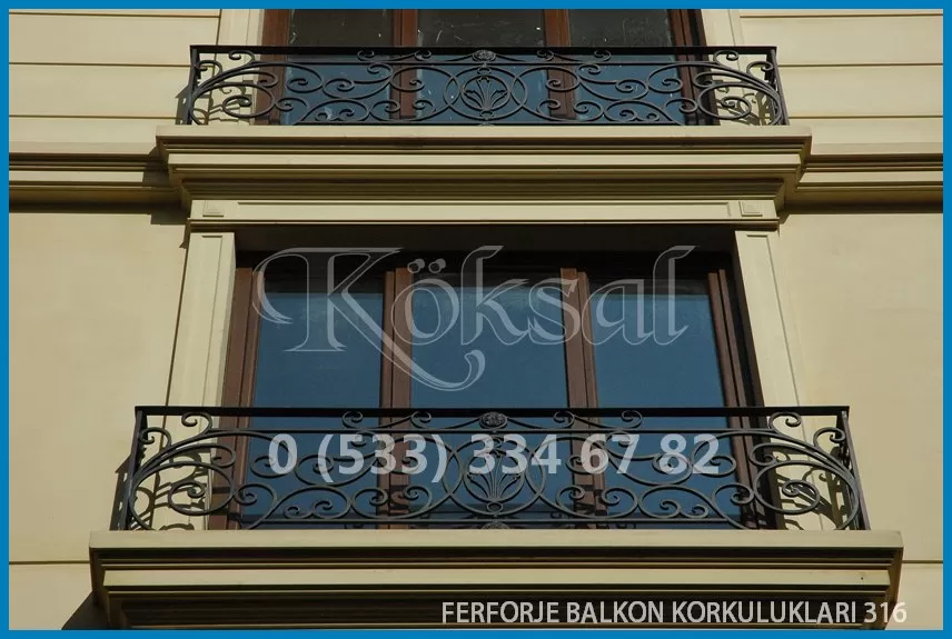 Ferforje Balkon Korkulukları 316