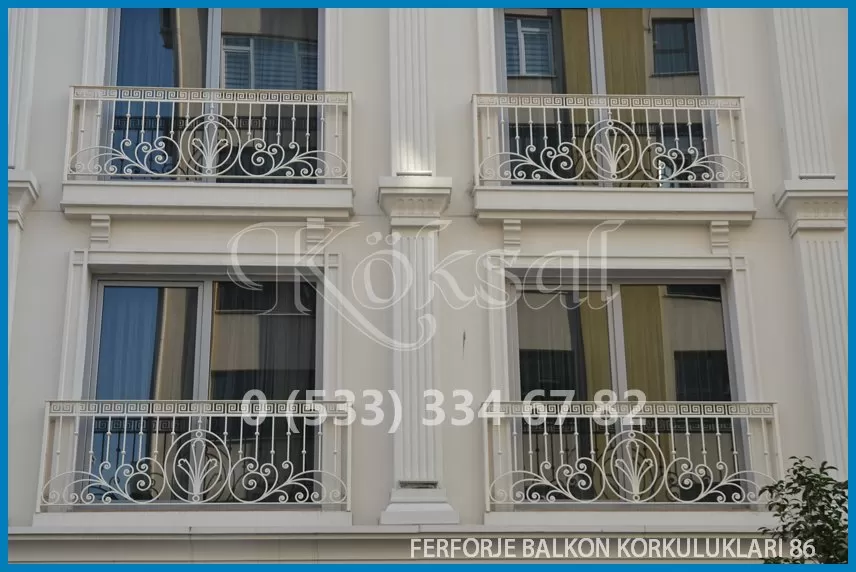 Ferforje Balkon Korkulukları 86