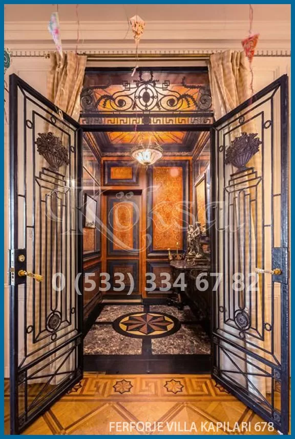 Ferforje Villa Kapıları 678
