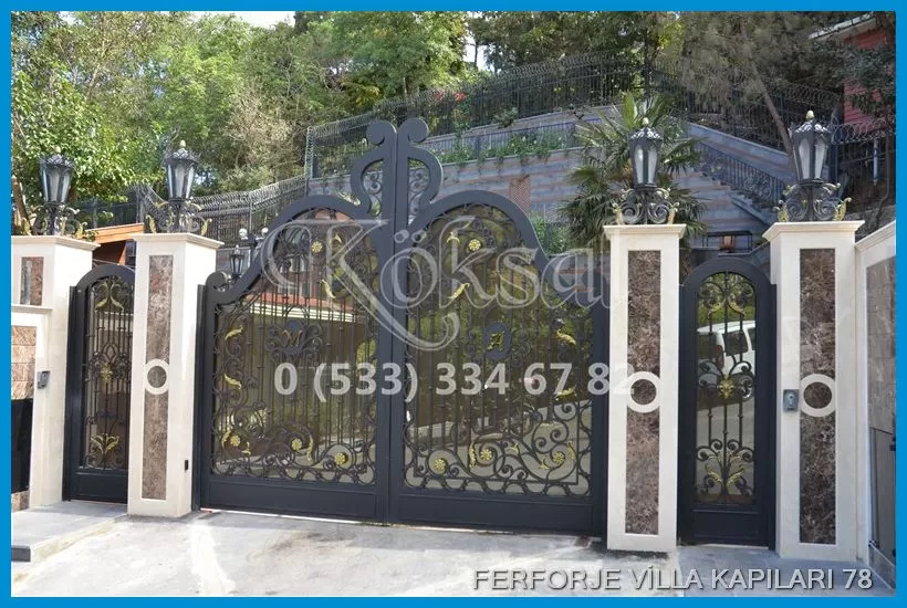 Ferforje Villa Kapıları 78