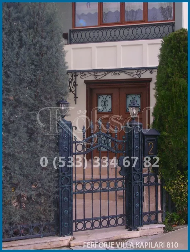 Ferforje Villa Kapıları 810