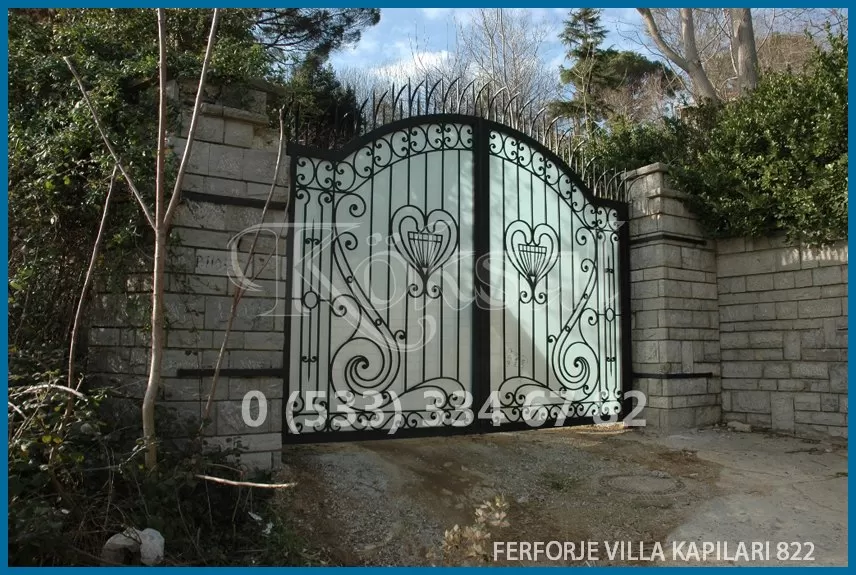 Ferforje Villa Kapıları 822