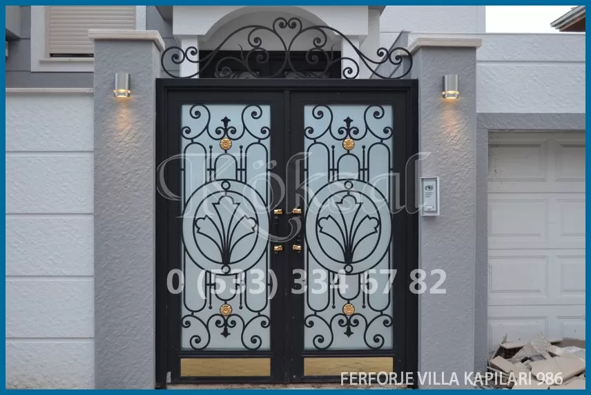 Ferforje Villa Kapıları 986