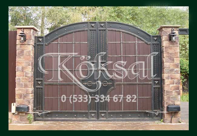 Ferforje Bahçe Kapı Modelleri