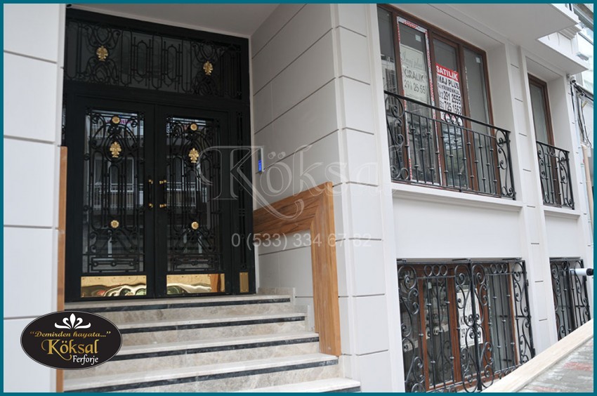 DEMİR APARTMAN KAPILARI - APARTMAN KAPISI - APARTMAN KAPI MODELLERİ